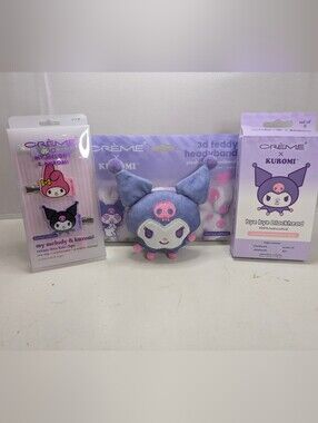 Kuromi x The Crème Shop Beauty Bundle Headband Pore Strips Hair Clips Sanrio